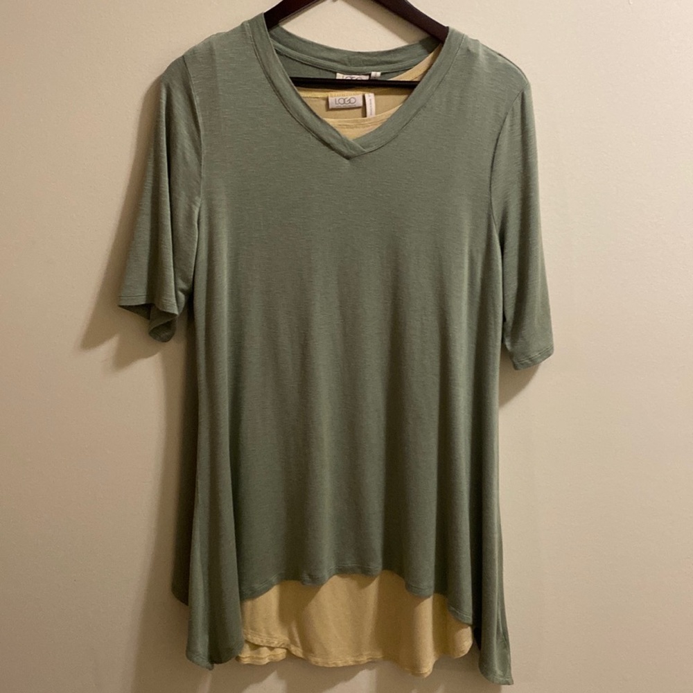 L LOGO two piece tunic set